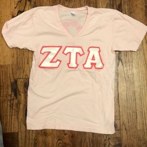 Zeta Tau Alpha Breast Cancer T Shirt